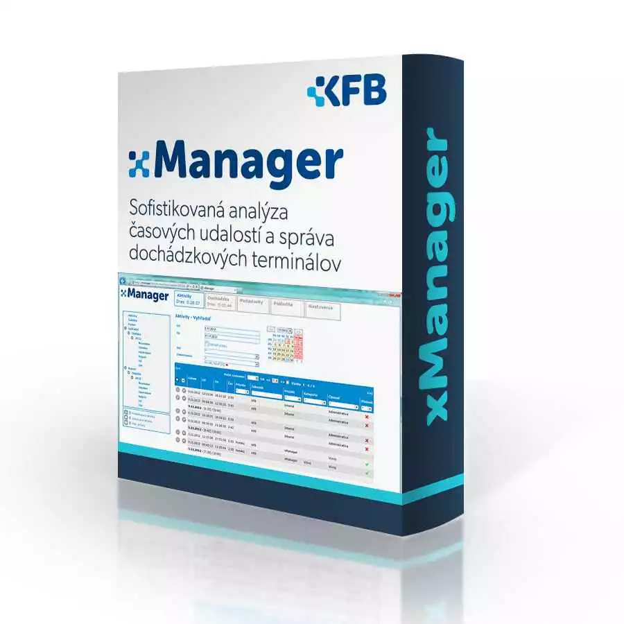 Software xManager - Sofistikovaná analýza časových udalostí a správa dochádzkových terminálov